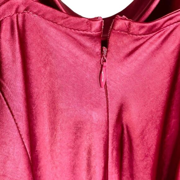 Lioness | Walk The Line Magenta Satin Cowl Neck Maxi Dress Size M | NWT - Picture 11 of 12